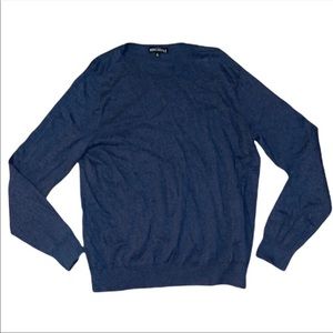J.Crew Sweater,crew neck, mercantile, blue, Mens size XL, 100% cotton